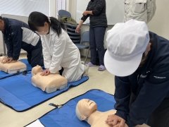 1月29日（木）救命訓練を実施しました。